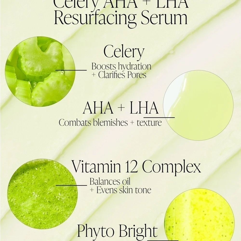 NEW Byroe Celery AHA+LHA Resurfacing Serum